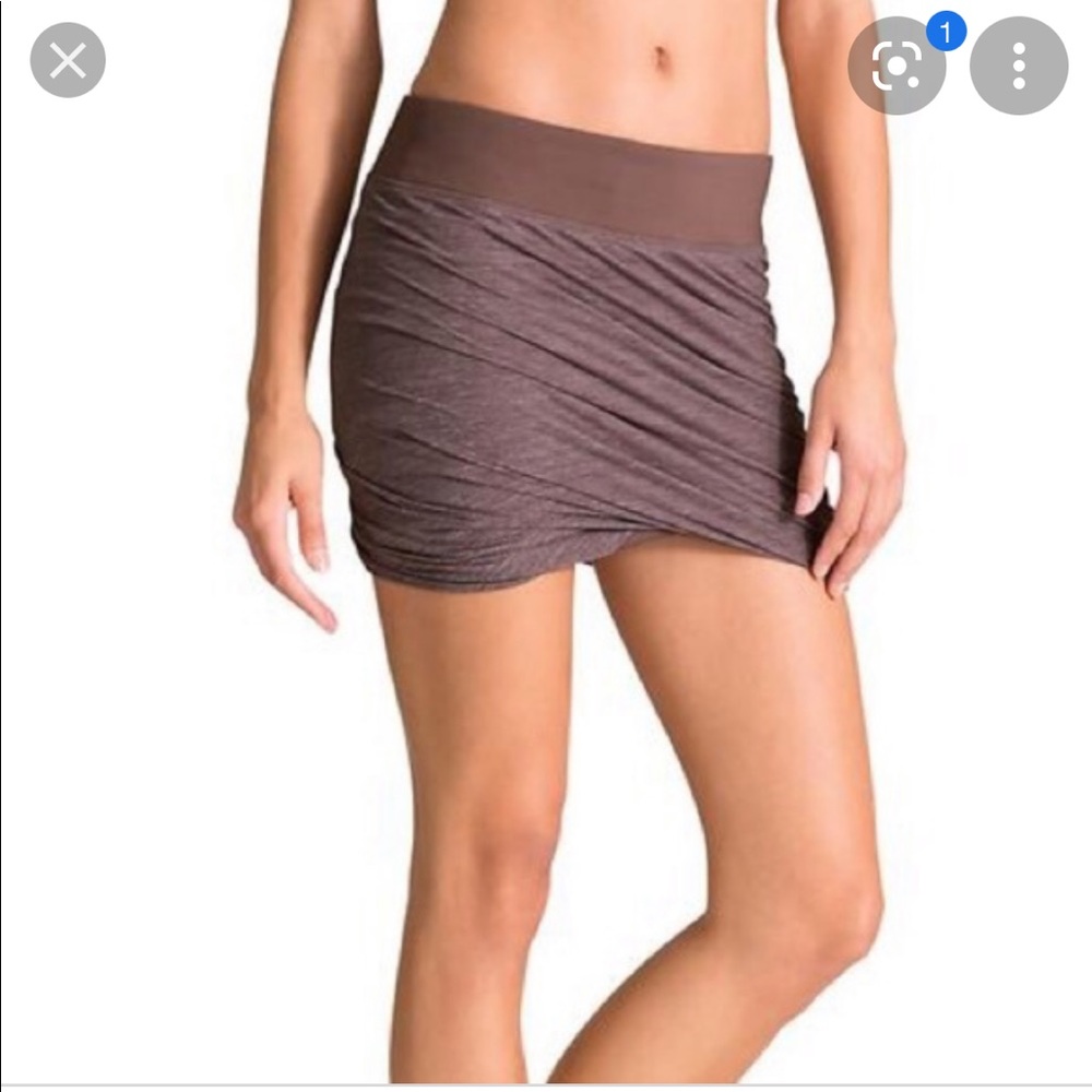Athleta Brown Twist It Skirt Large